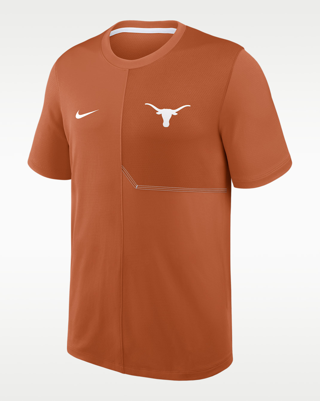 Texas Sideline Coach Men's Nike Dri-FIT College Top - Desert Orange/White