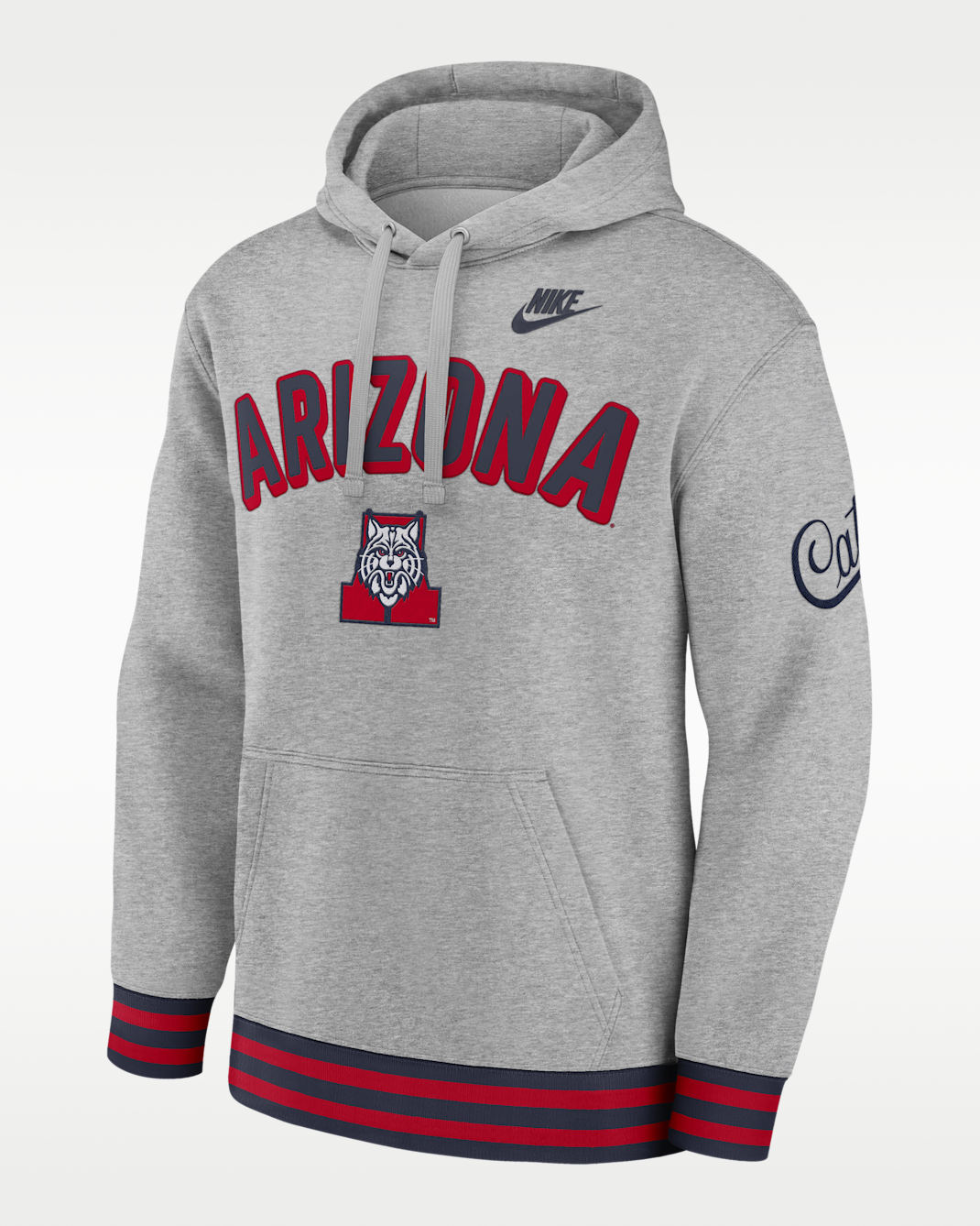 Arizona Legacy Retro Men’s Nike College Pullover Hoodie - Grey