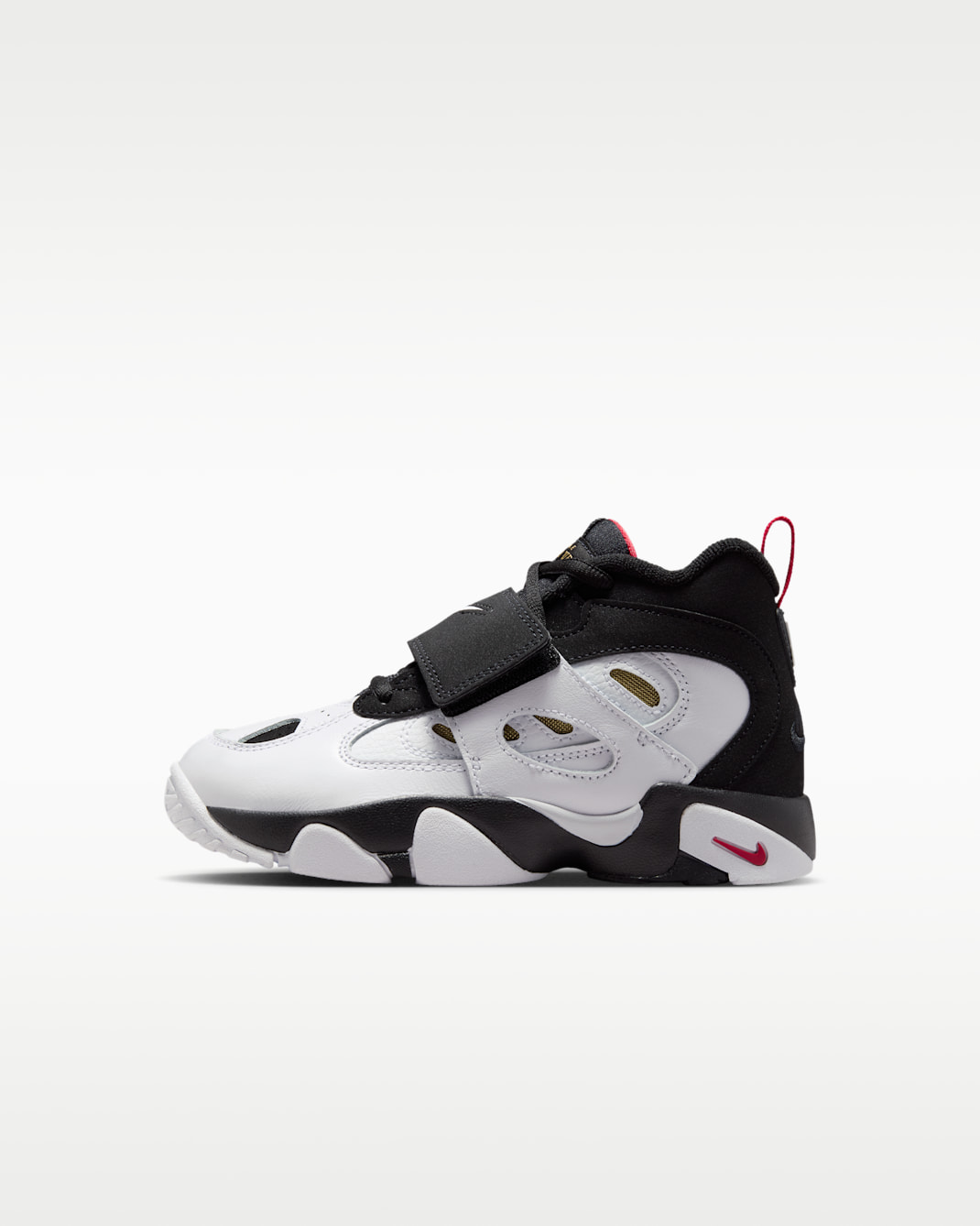 Nike Diamond Turf II Little Kids' Shoes - Black/Fire Red/Metallic Gold/White
