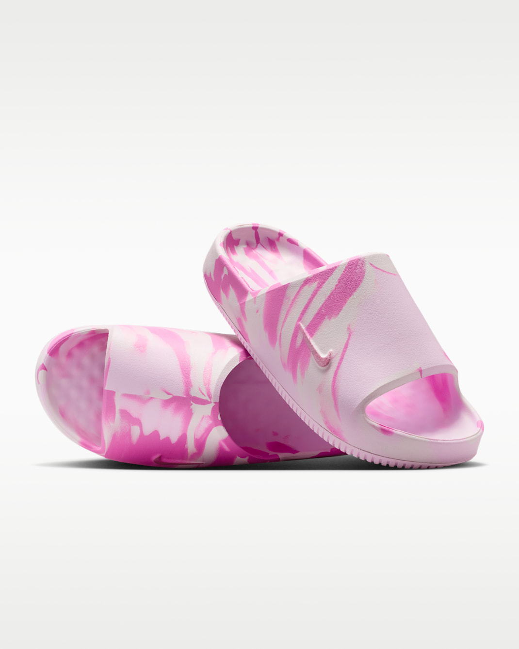 Nike Calm 2.0 Women's Marbled Slides - Playful Pink/Pink Foam/Pearl Pink/Playful Pink