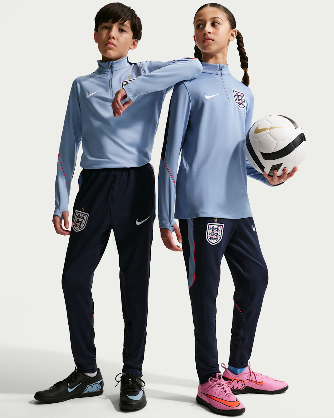England Strike Older Kids' Nike Dri-FIT Football Knit Pants - Obsidian/Work Blue/White