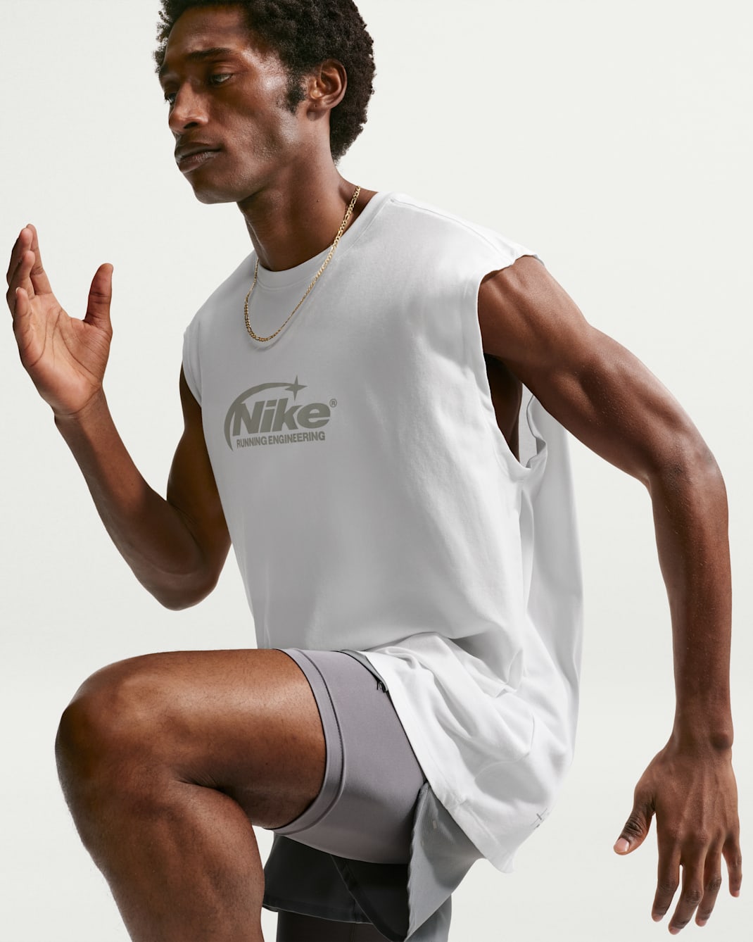 Nike Men's Dri-FIT Sleeveless Running T-Shirt