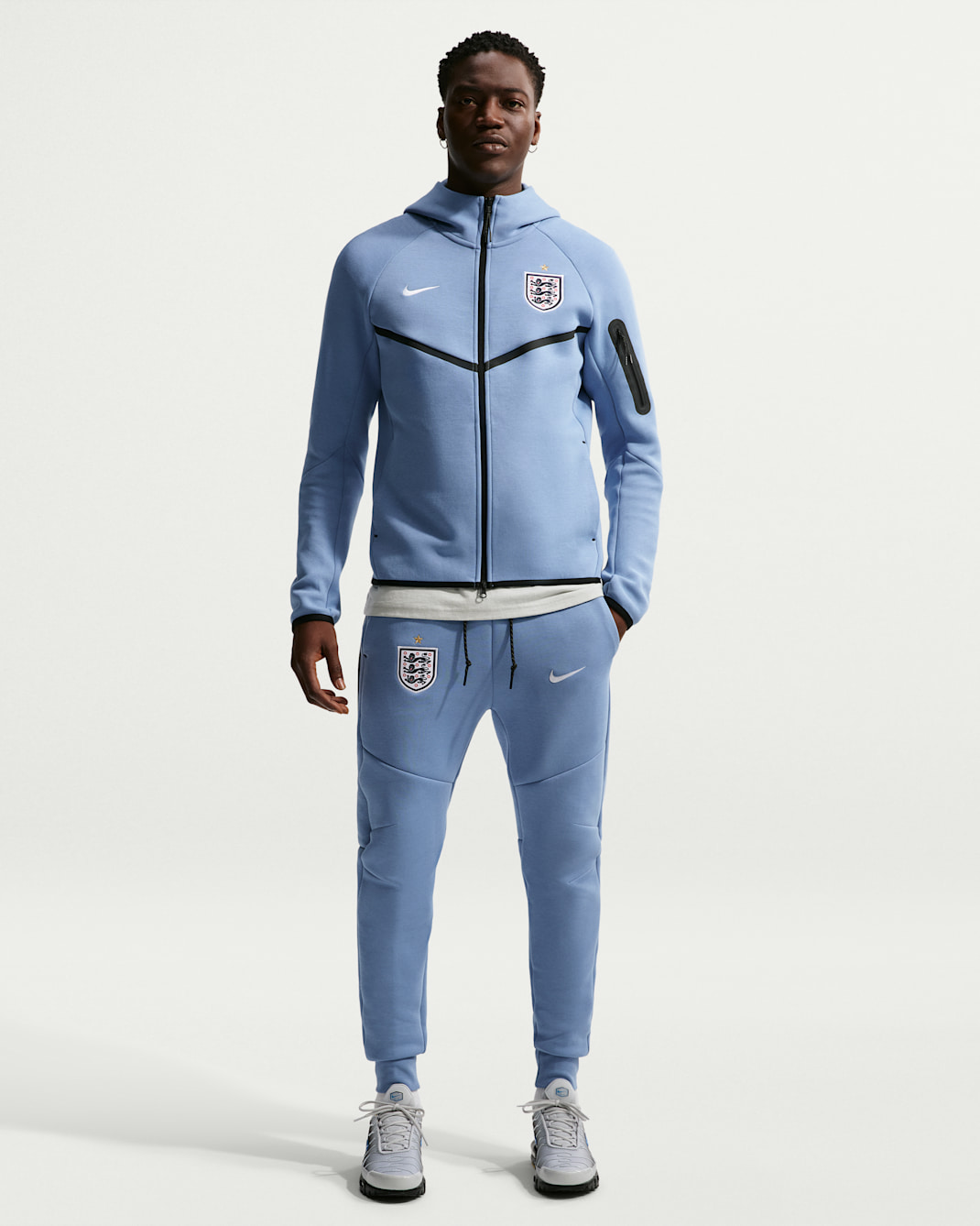 England Tech Fleece Men's Nike Football Joggers - Work Blue/White