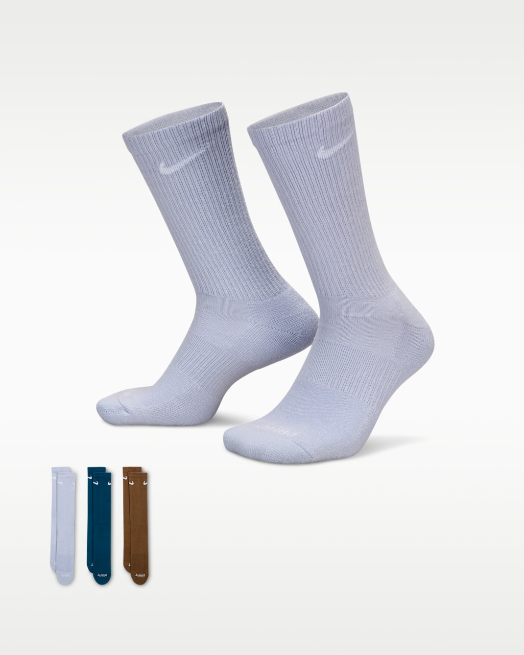 Nike Everyday Plus Cushioned Training Crew Socks (3 Pairs) - Multi-Colour