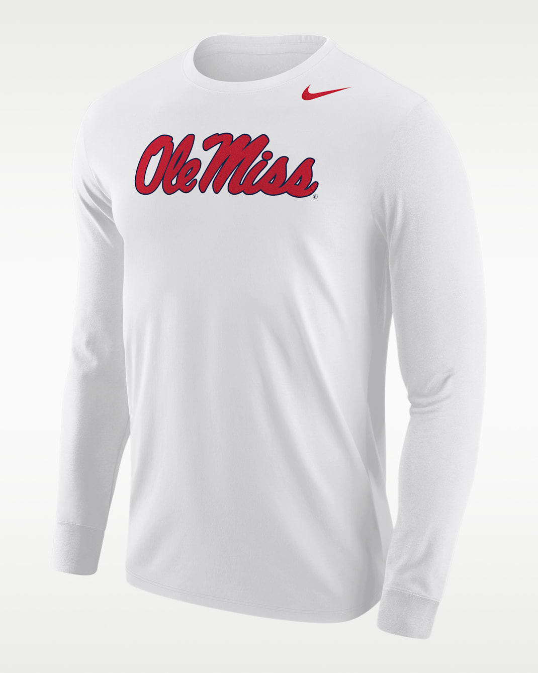 Ole Miss Rebels Men's Nike Football Long-Sleeve T-Shirt - White