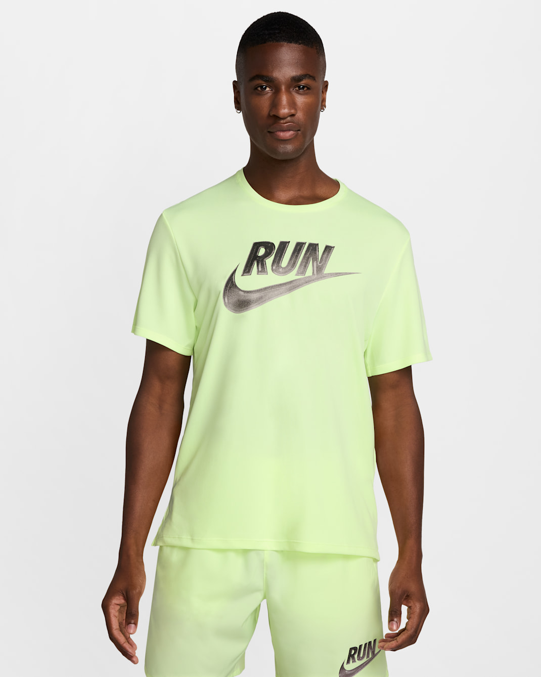 Nike Miler Run Energy Dri-FIT Kurzarm-Laufoberteil (Herren) - Barely Volt