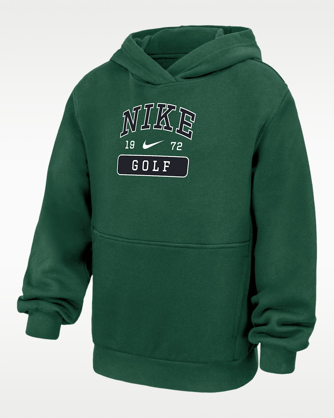 Nike Club Fleece Big Kids' Golf Pullover Hoodie - Gorge Green