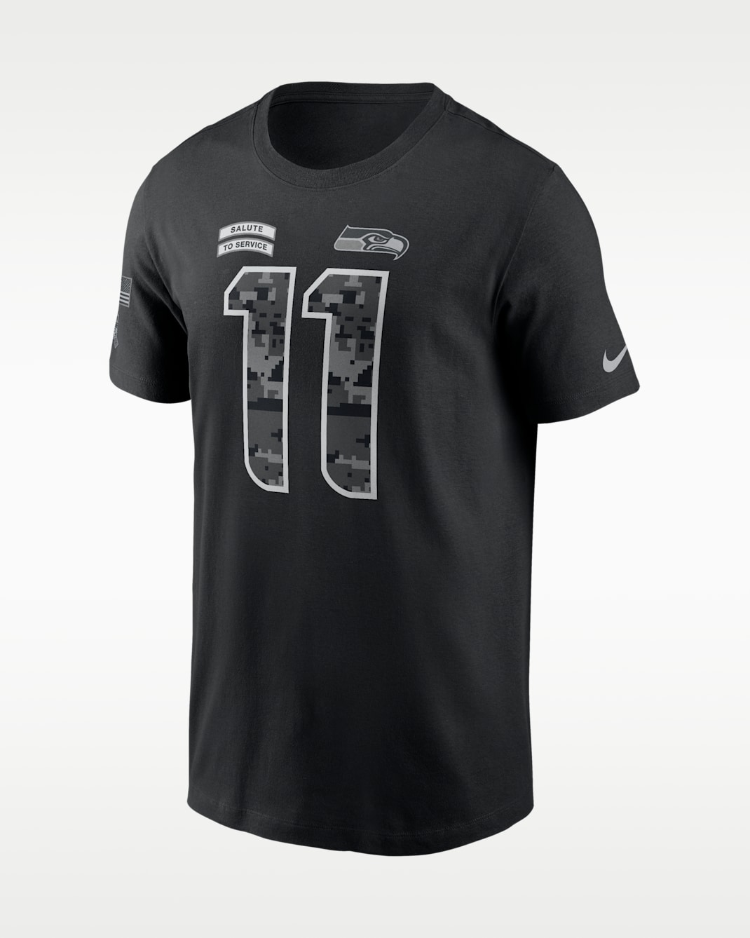 Jaxon Smith-Njigba Seattle Seahawks Salute to Service Men's Nike NFL T-Shirt - Black
