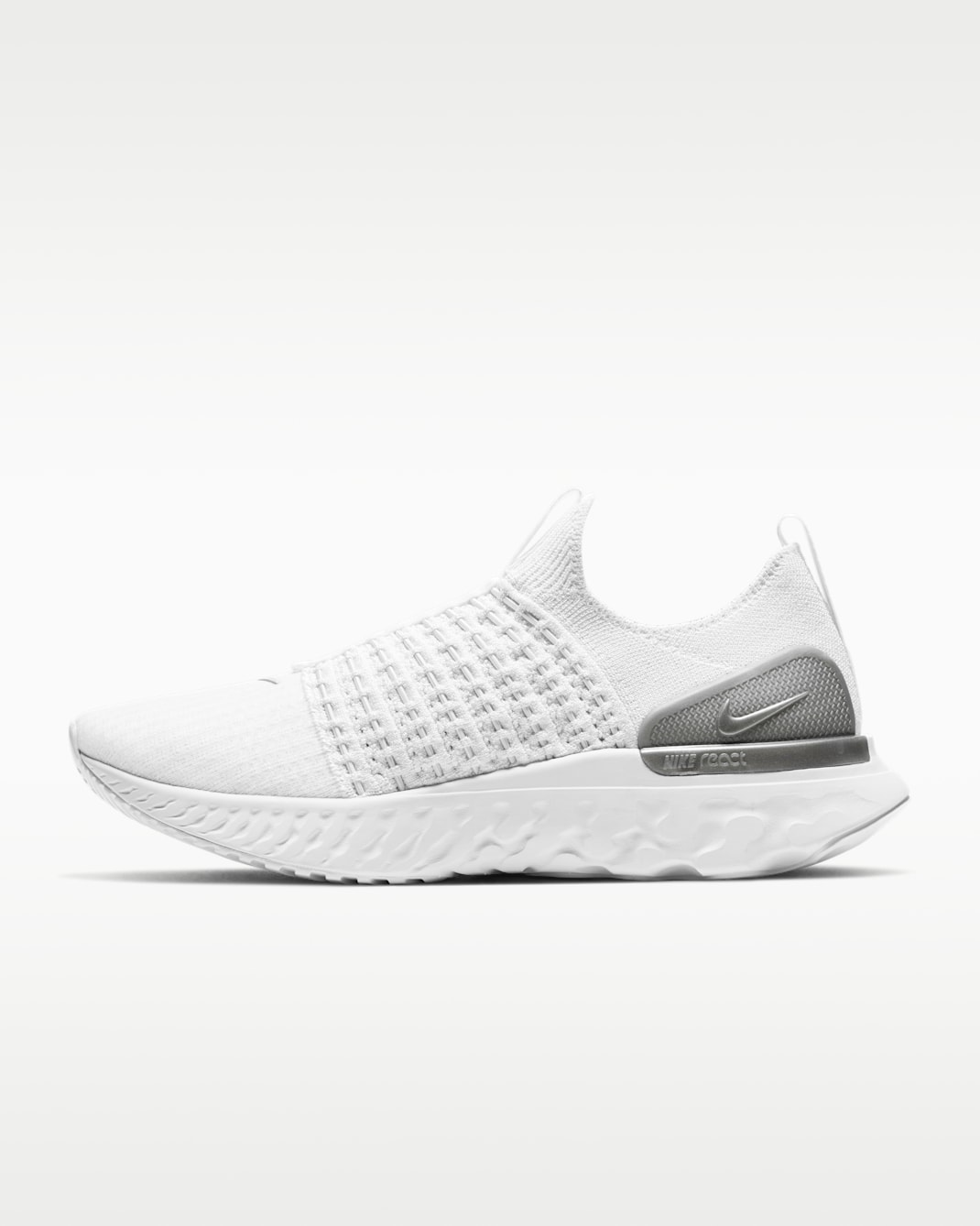 รองเท้าวิ่งโร้ดรันนิ่งผู้หญิง Nike Phantom Run 2 - True White/ขาว/Pure Platinum/Metallic Silver