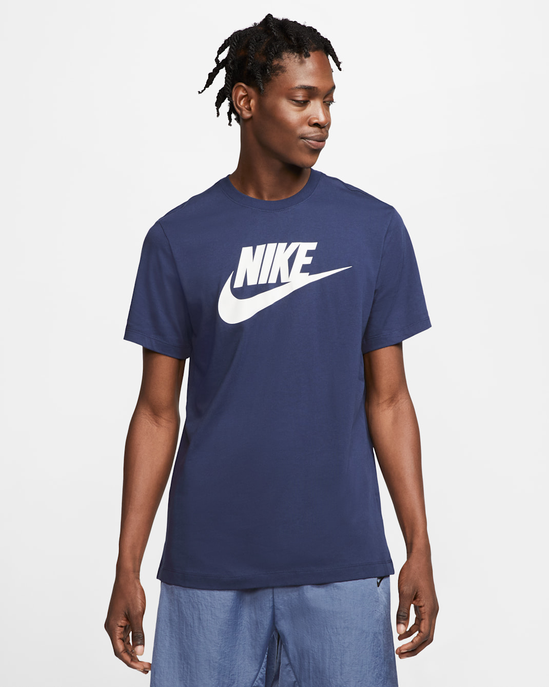 Nike Sportswear Men's T-Shirt - Midnight Navy/White