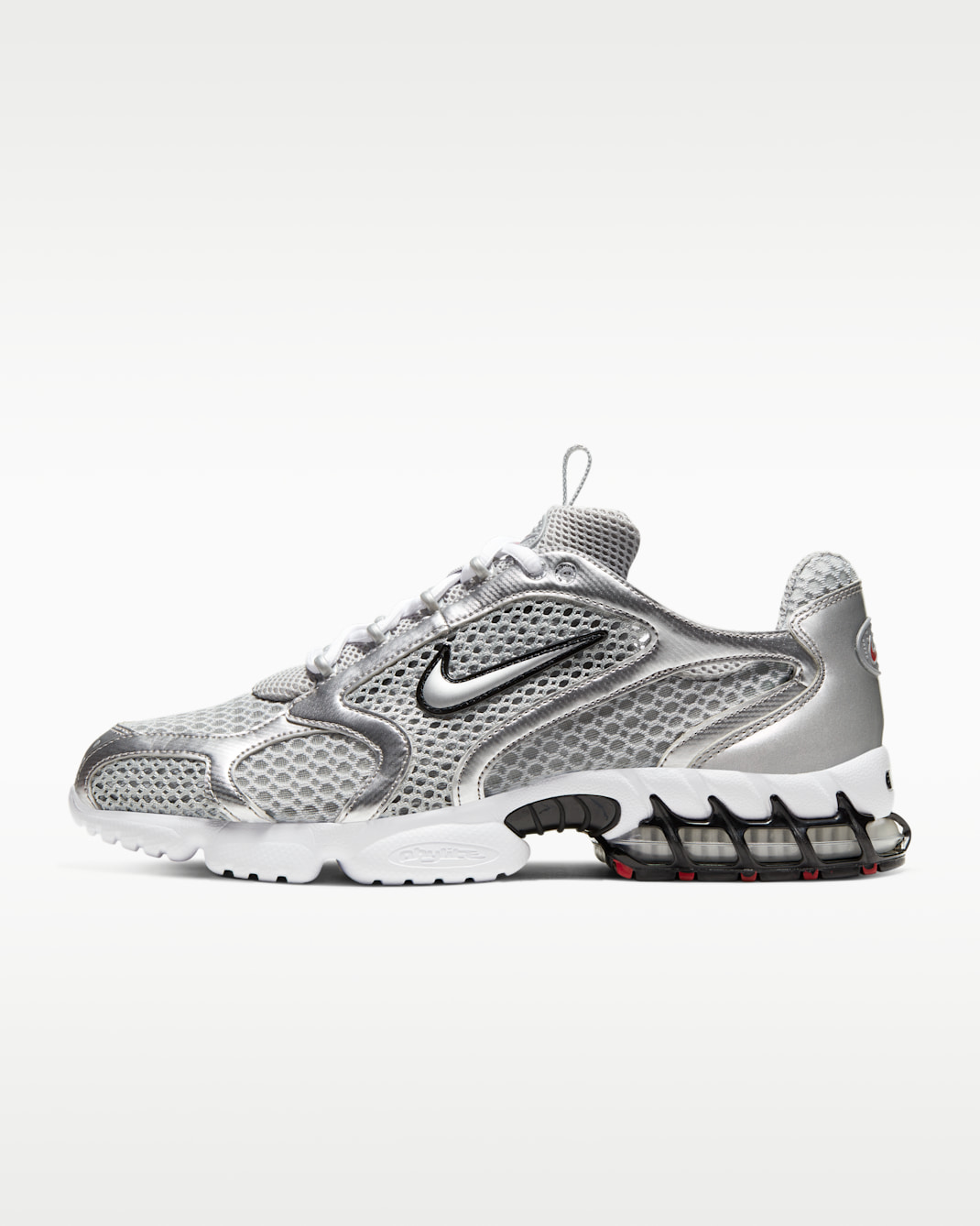 Nike Air Zoom Spiridon Cage 2 Men's Shoes - Light Sandstone/Cardinal Red/Black/Metallic Silver