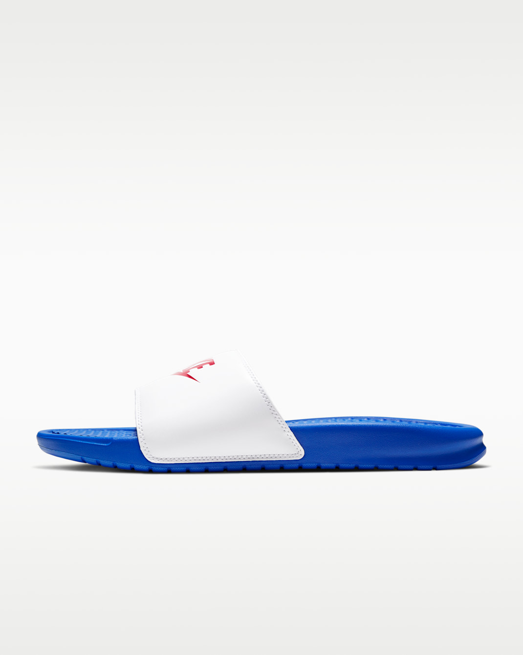 Nike Benassi JDI Men's Slides - Game Royal/White/University Red