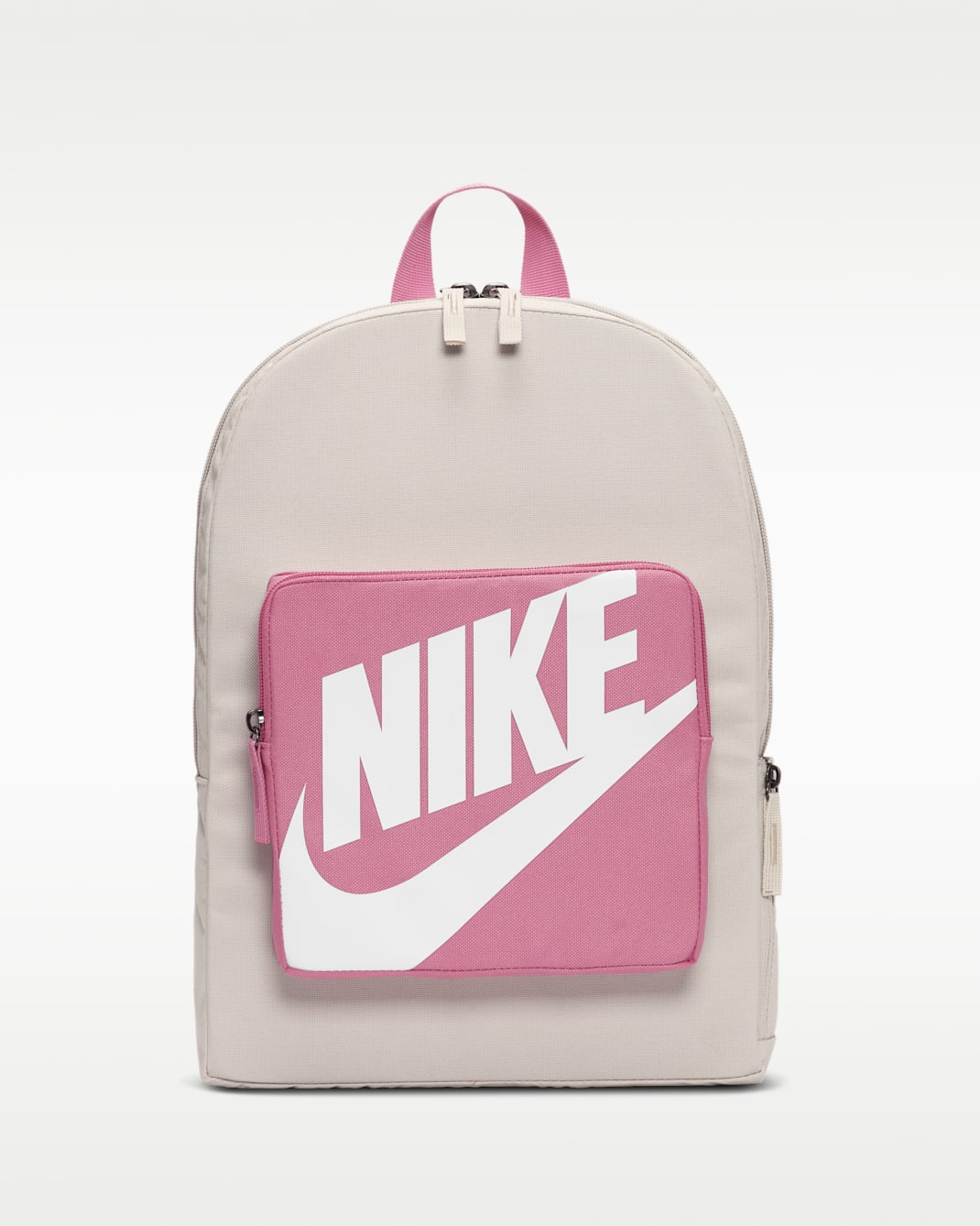 Nike Classic Kids' Backpack (16L) - Light Orewood Brown/Magic Flamingo/White