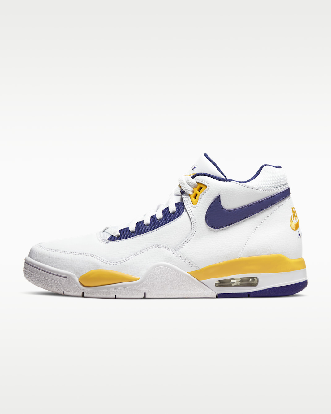 ナイキ フライト レガシー メンズシューズ - ホワイト/ユニバーシティゴールド/リージェンシーパープル