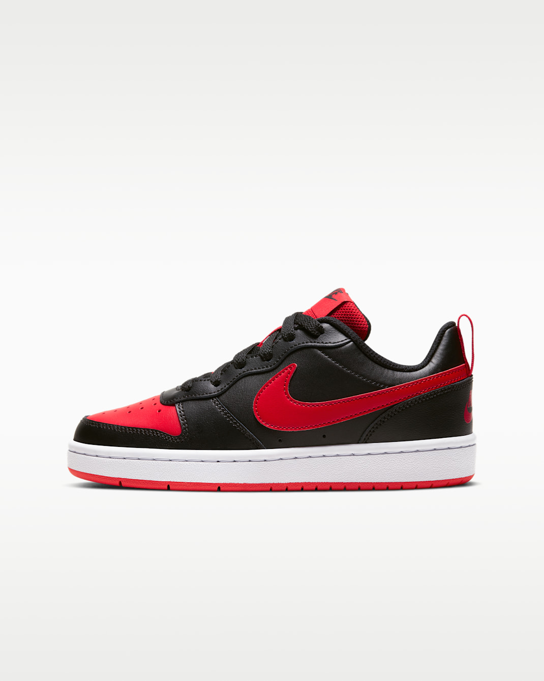 Nike Court Borough Low 2 Older Kids' Shoes - Black/White/University Red