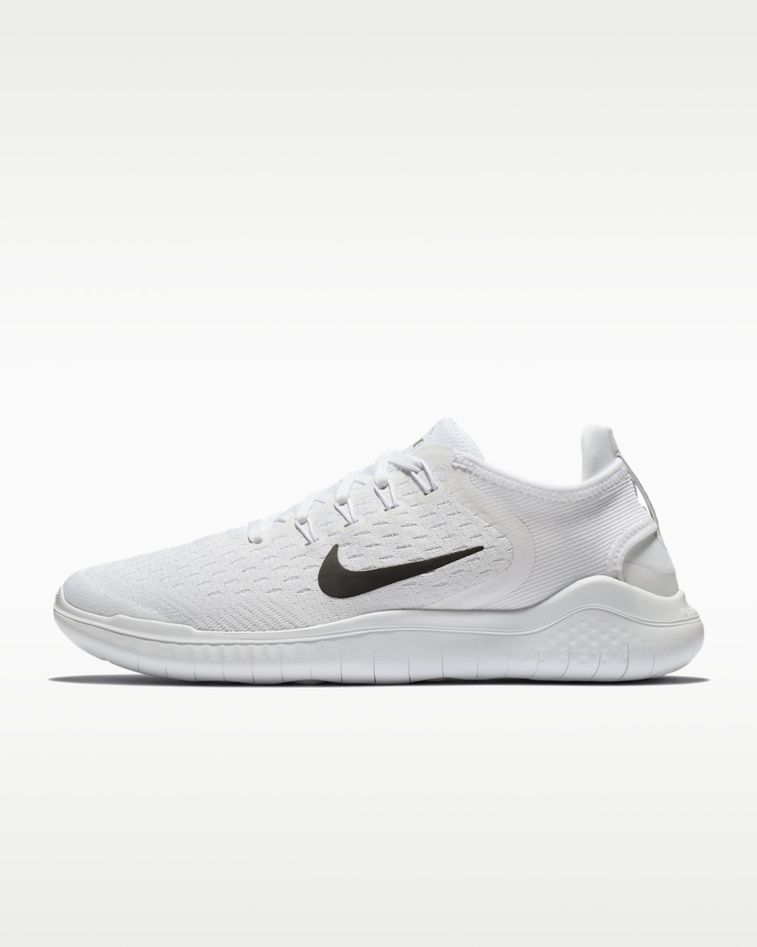 Tenis de correr para mujer Nike Free RN 2018 - Blanco/Negro