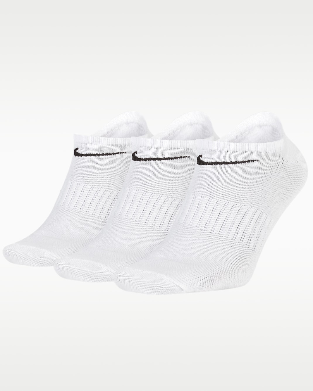 Nike Everyday Lightweight Training No-Show Socks (3 Pairs) - White/Black
