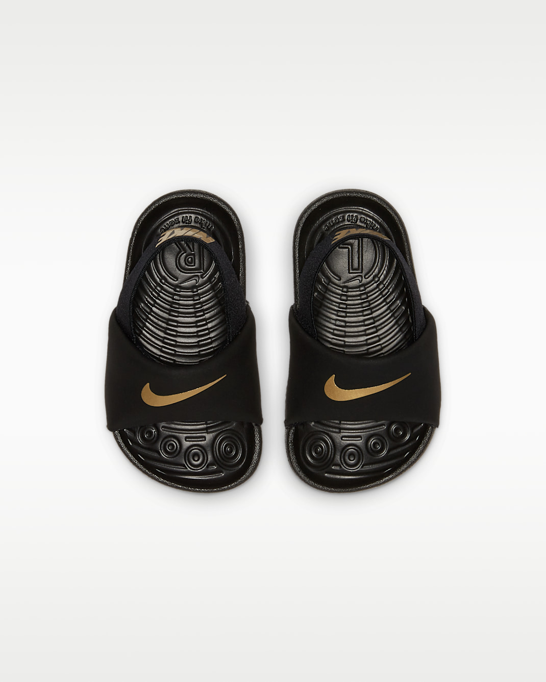 Nike Kawa Baby & Toddler Slides - Black/Metallic Gold