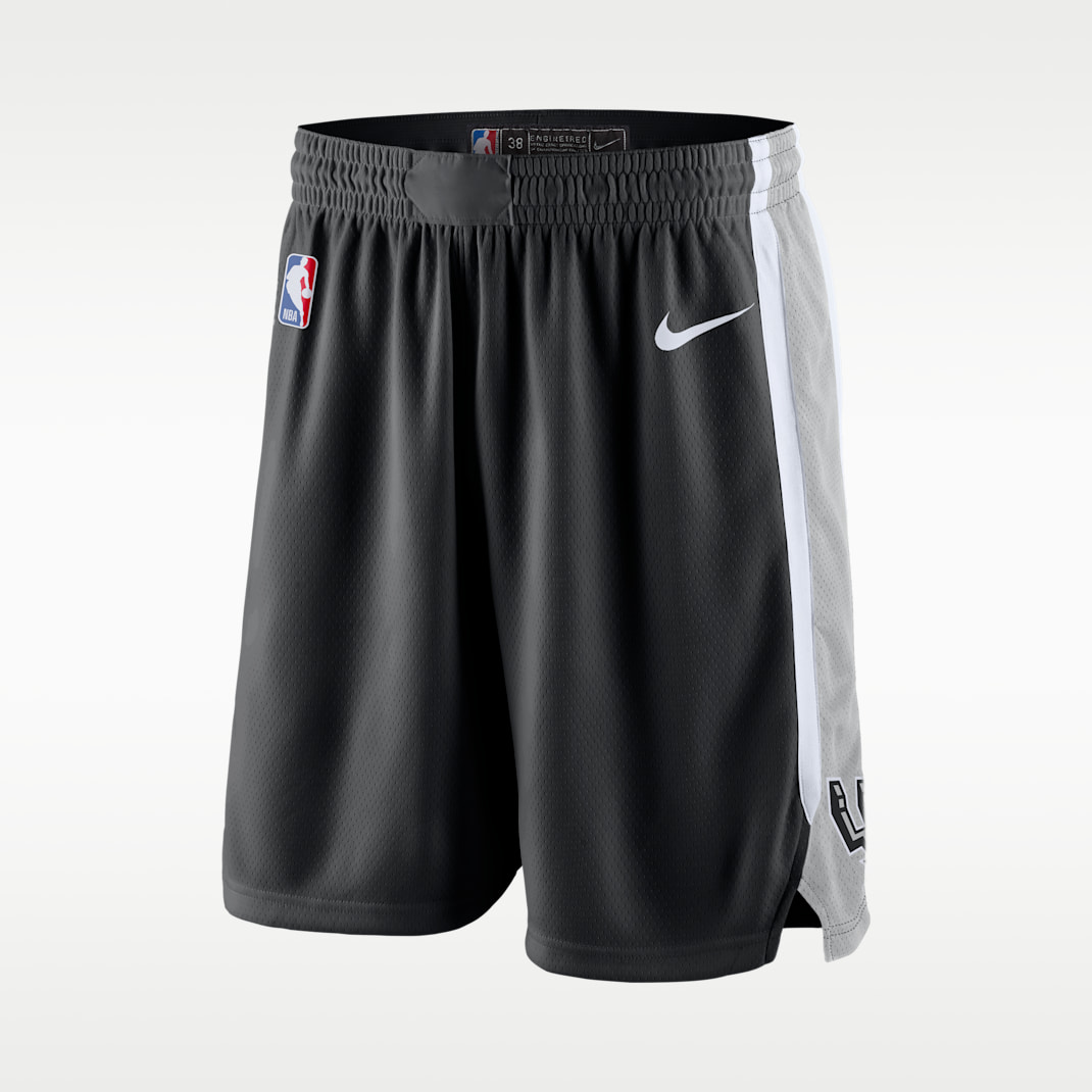 Short Nike NBA Swingman San Antonio Spurs Icon Edition pour Homme - Noir/Blanc