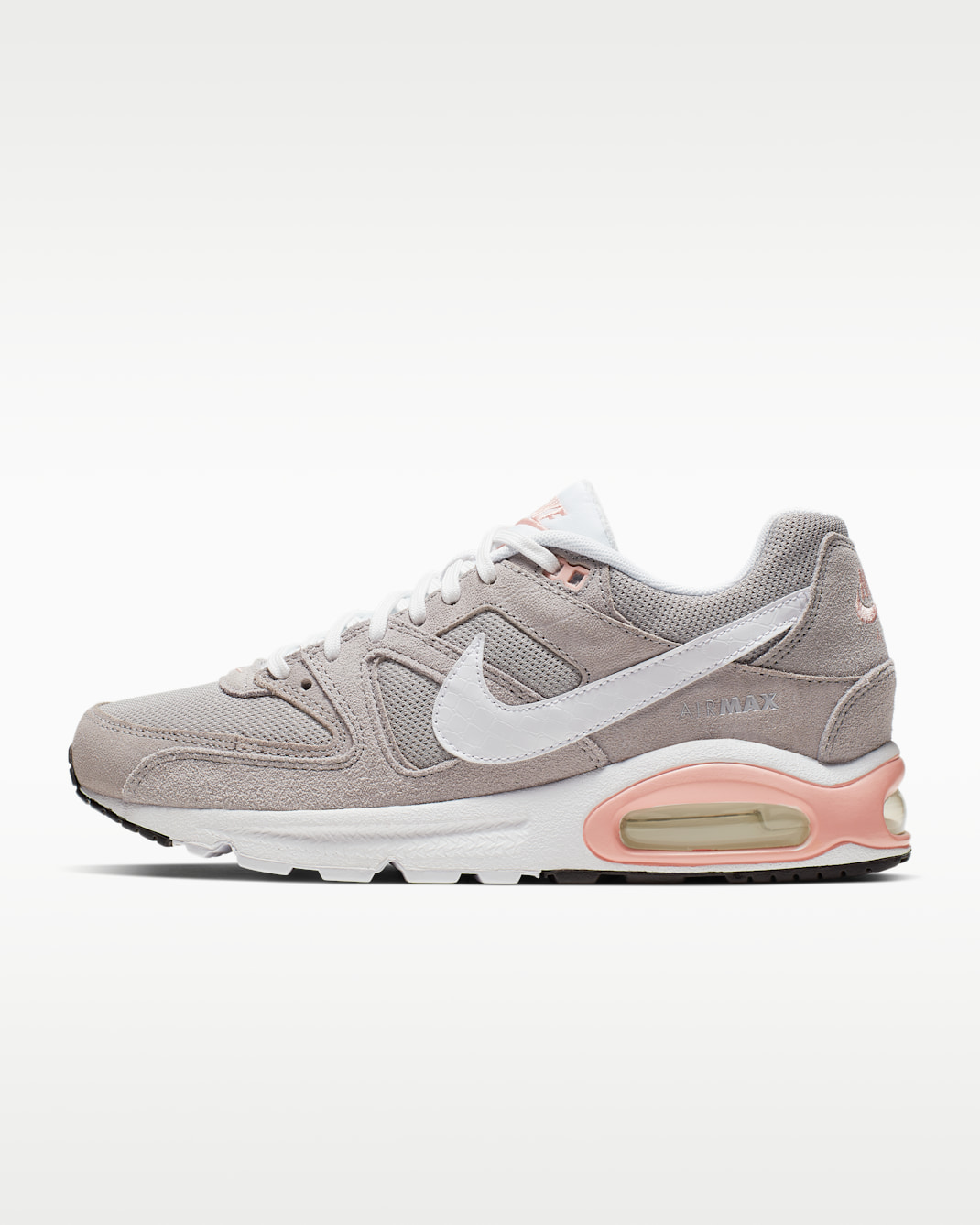Tenis para mujer Nike Air Max Command - Gris atmósfera/Coral nebulosa/Blanco