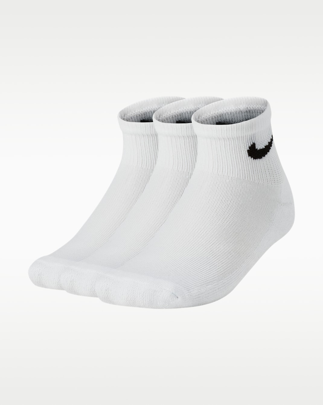 나이키 베이직 리틀키즈 앵클 삭스(3켤레) - 화이트