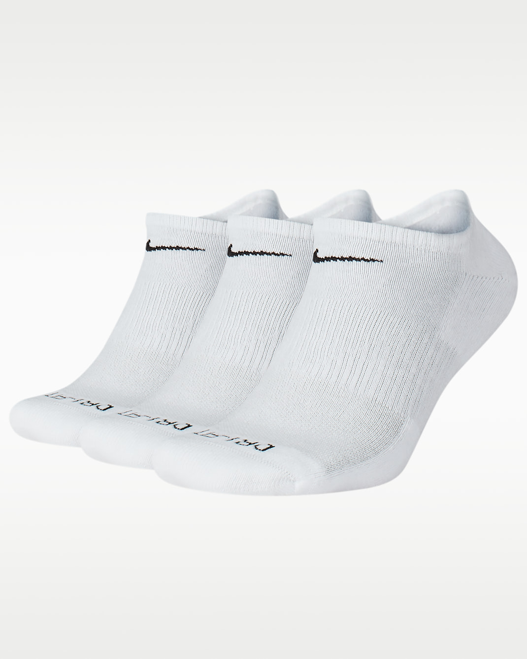 Nike Everyday Plus Cushion Training No-Show Socks (3 Pairs) - White/Black