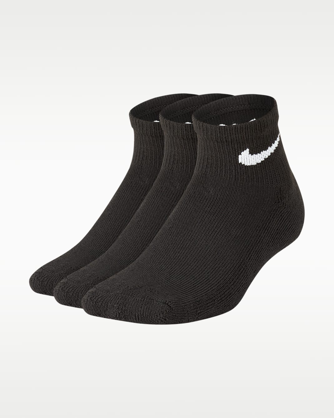 Socquettes Nike Basics pour enfant (3 paires) - Noir