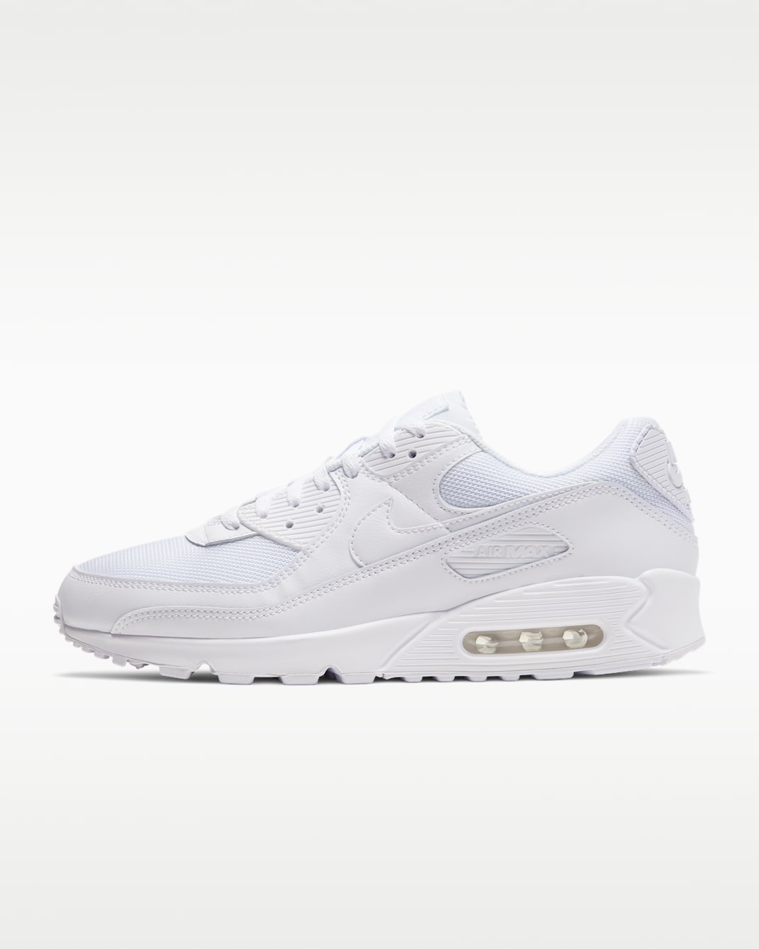 Nike Air Max 90 Men's Shoe - White/White/Wolf Grey/White