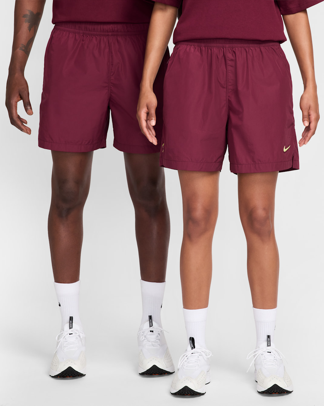 NOCTA Cardinal Nylon Shorts - Dark Beetroot/Adobe/Citron Tint
