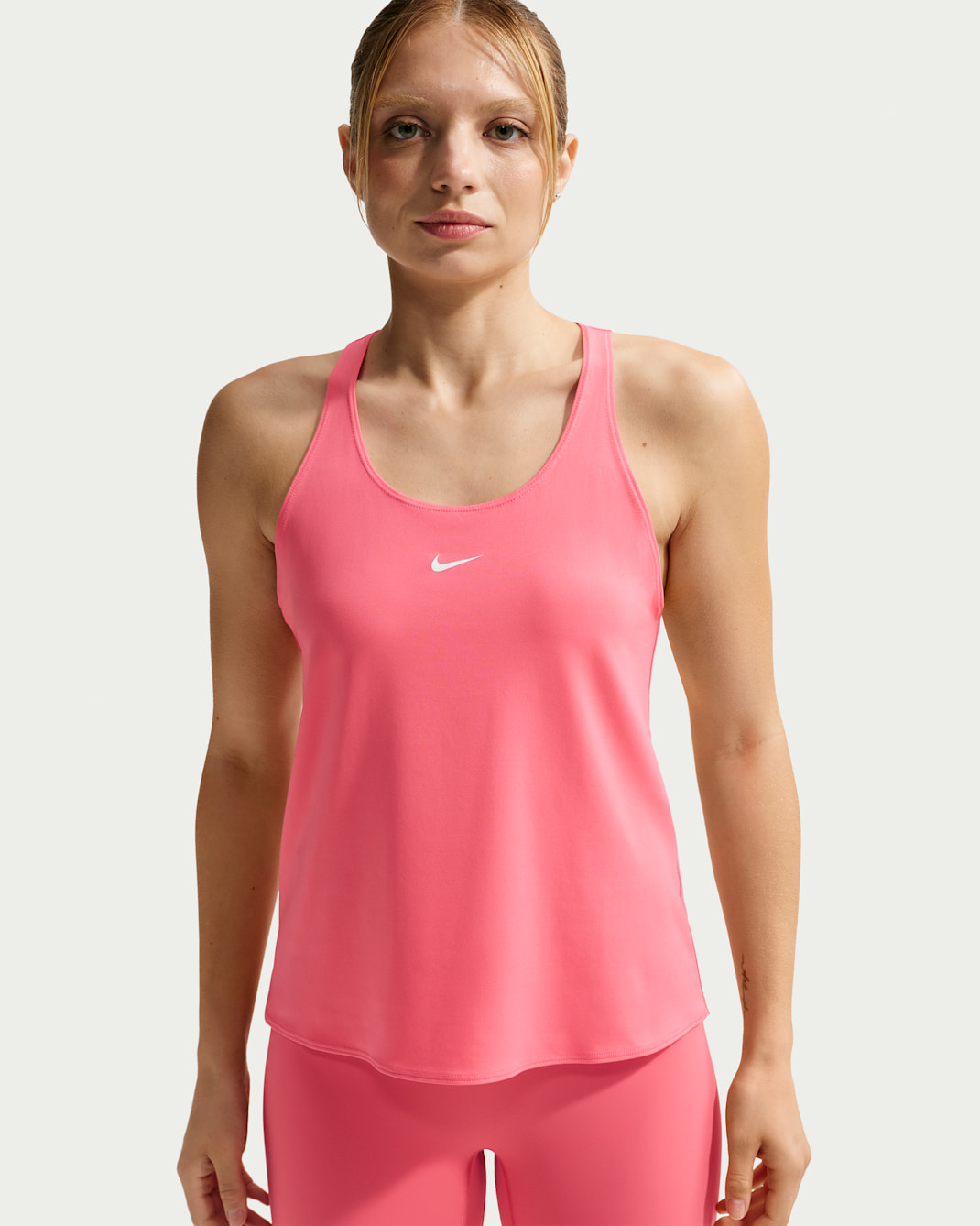 Nike Pro Women's Dri-FIT Tank Top - Sea Coral/White