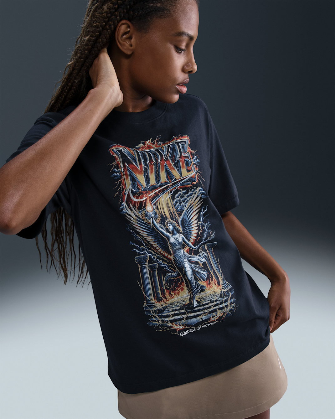 Playera de ajuste holgado Nike Sportswear para mujer - Sombrío apagado