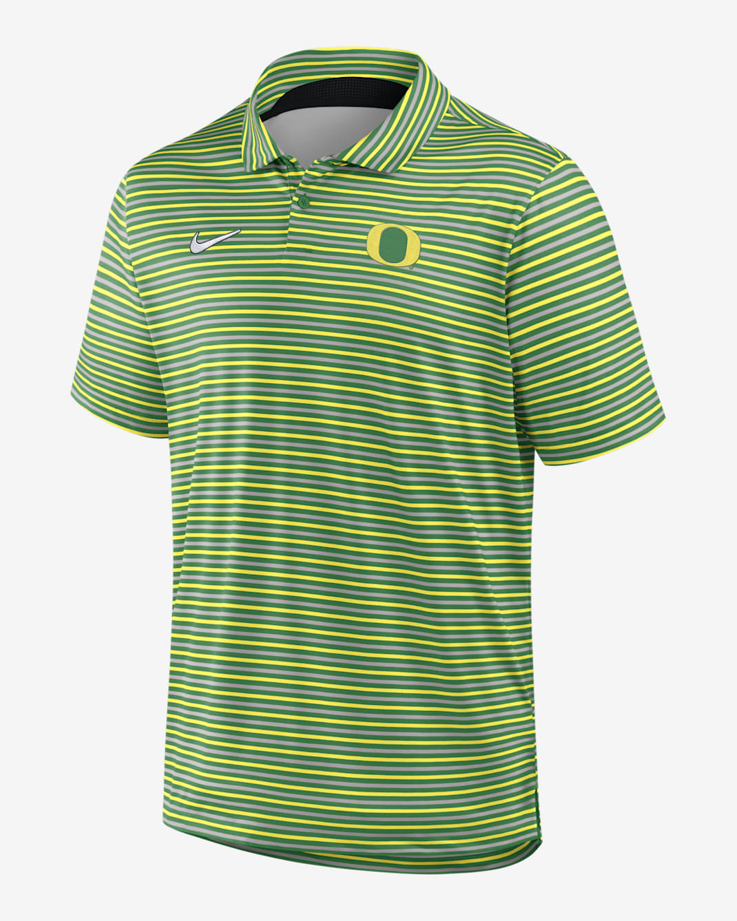 Polo universitario Nike Dri-FIT para hombre Oregon Tour Stripe - Verde