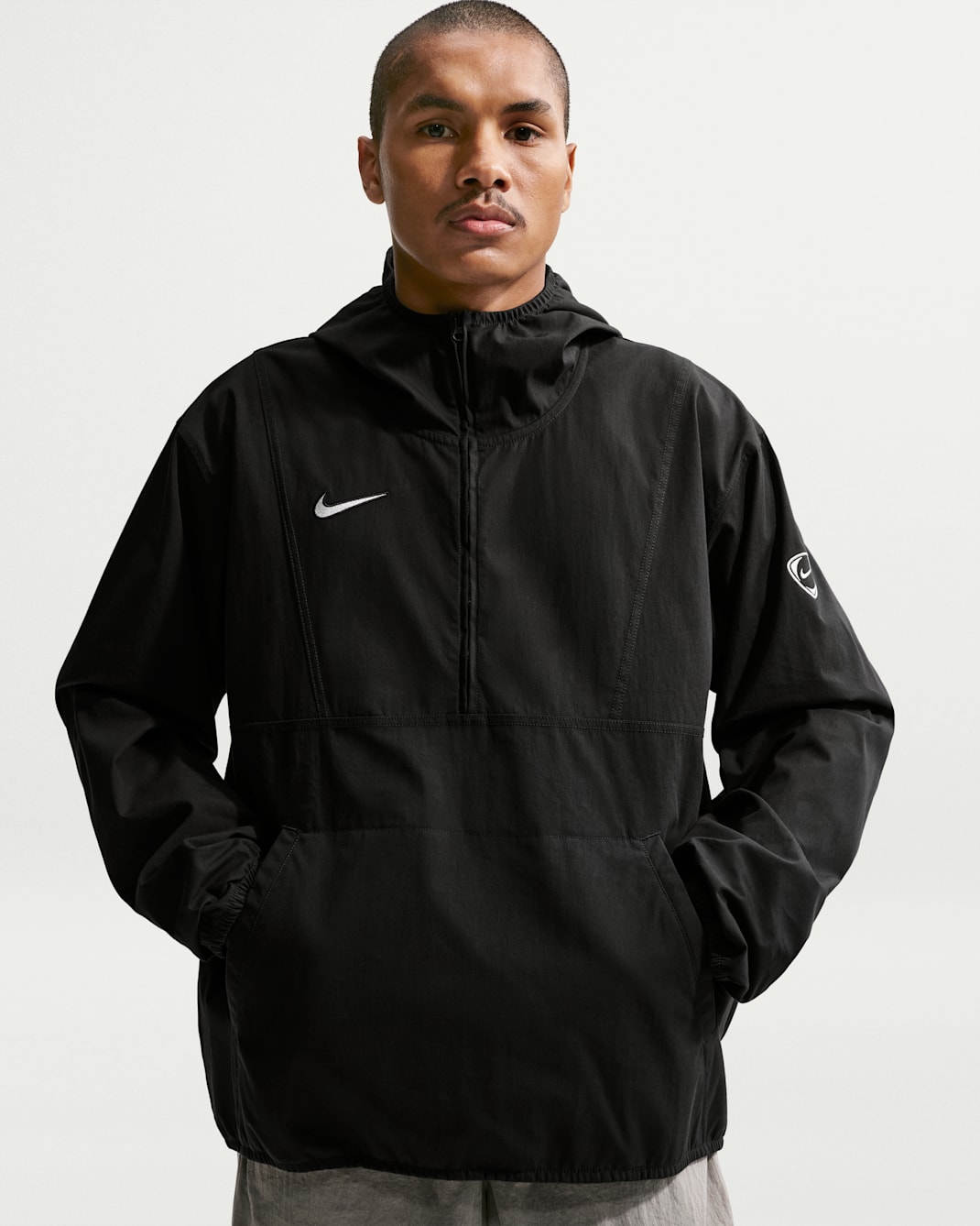 Chamarra tipo anorak de fútbol para hombre Nike Energy - Sombrío apagado/Sombrío apagado/Blanco cumbre