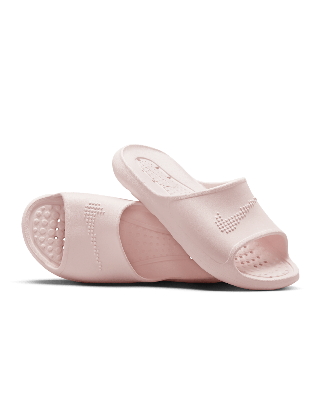 Nike Victori One Shower 女款拖鞋 - Barely Rose/Barely Rose/白色