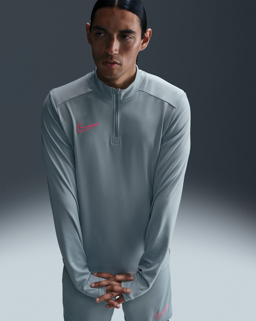 Playera de entrenamiento de fútbol Dri-FIT para hombre Nike Academy - Cubo océano/Cubo océano/Hiperrosa