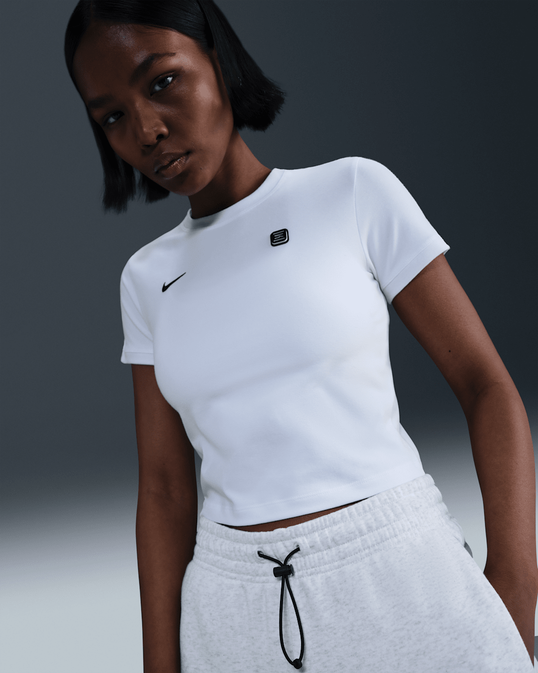 Nike Sportswear Shox Women's Tight T-Shirt - White