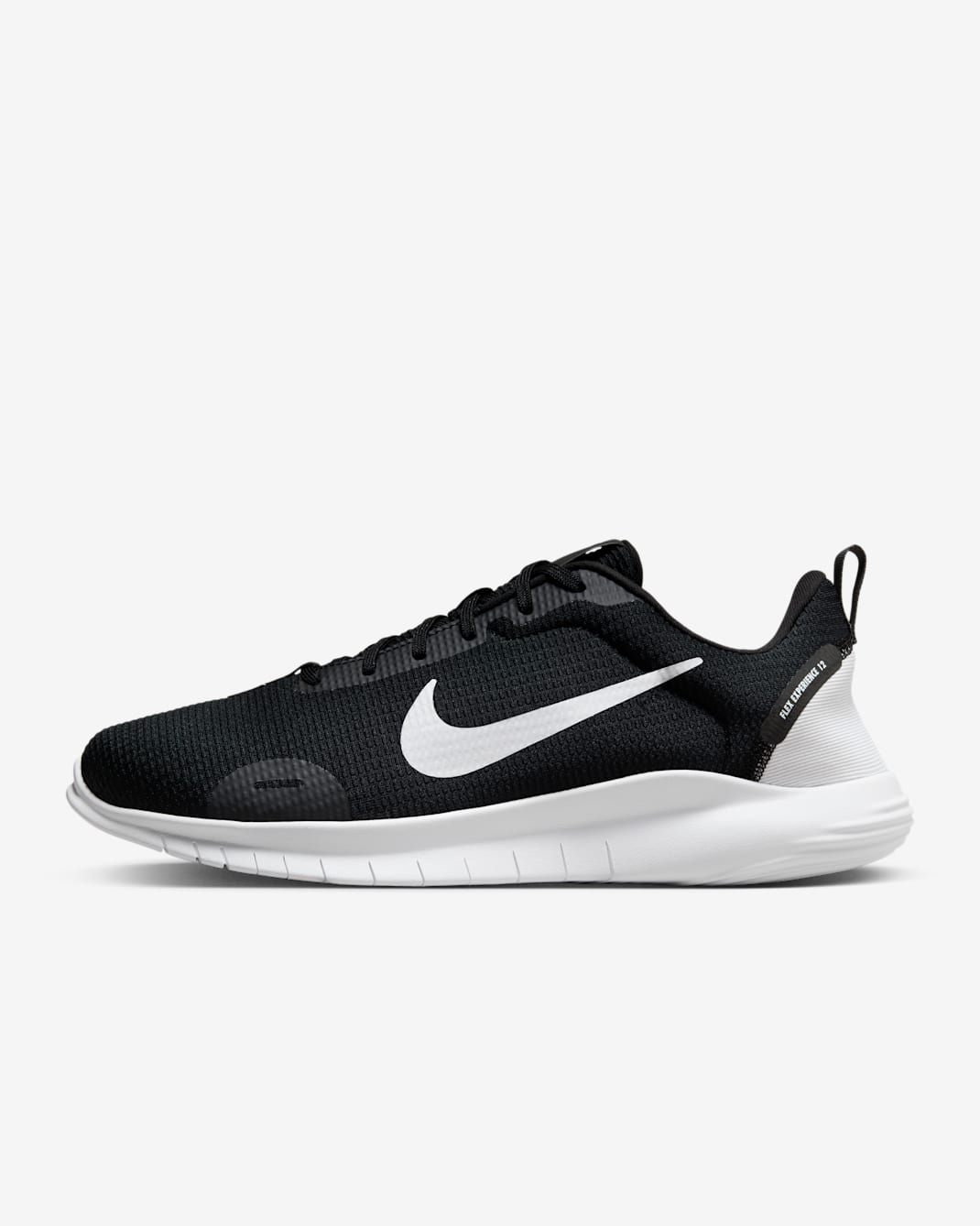 Nike Flex Experience Run 12 Men's Road Running Shoes (Extra Wide) - Black/Dark Smoke Grey/White