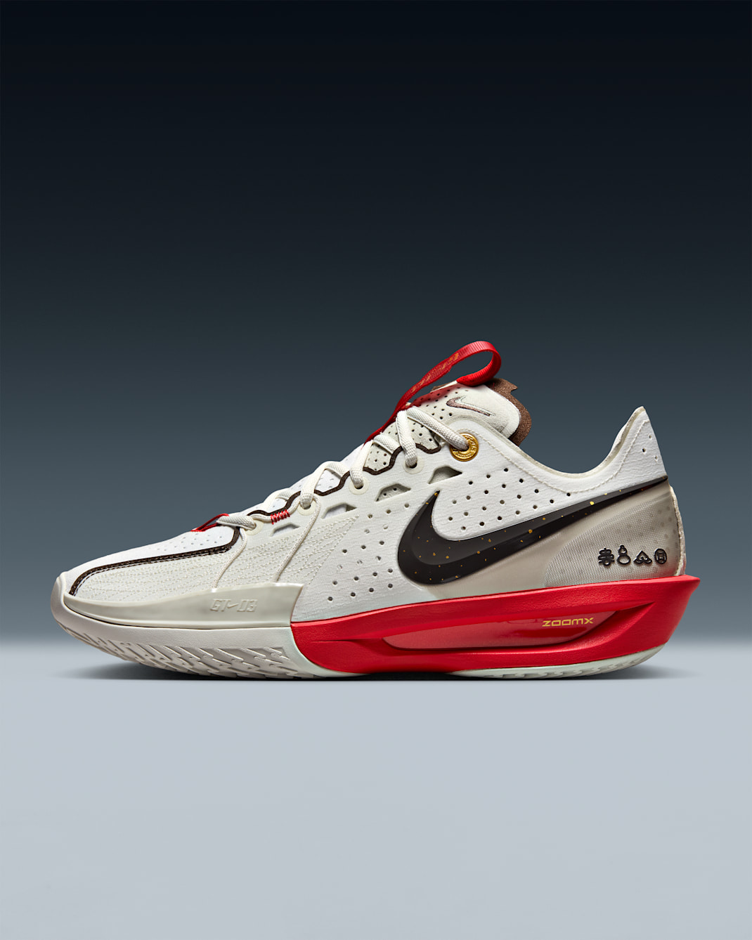 Nike G.T. Cut 3 Basketball Shoes - Sail/Light Khaki/University Red/Ironstone