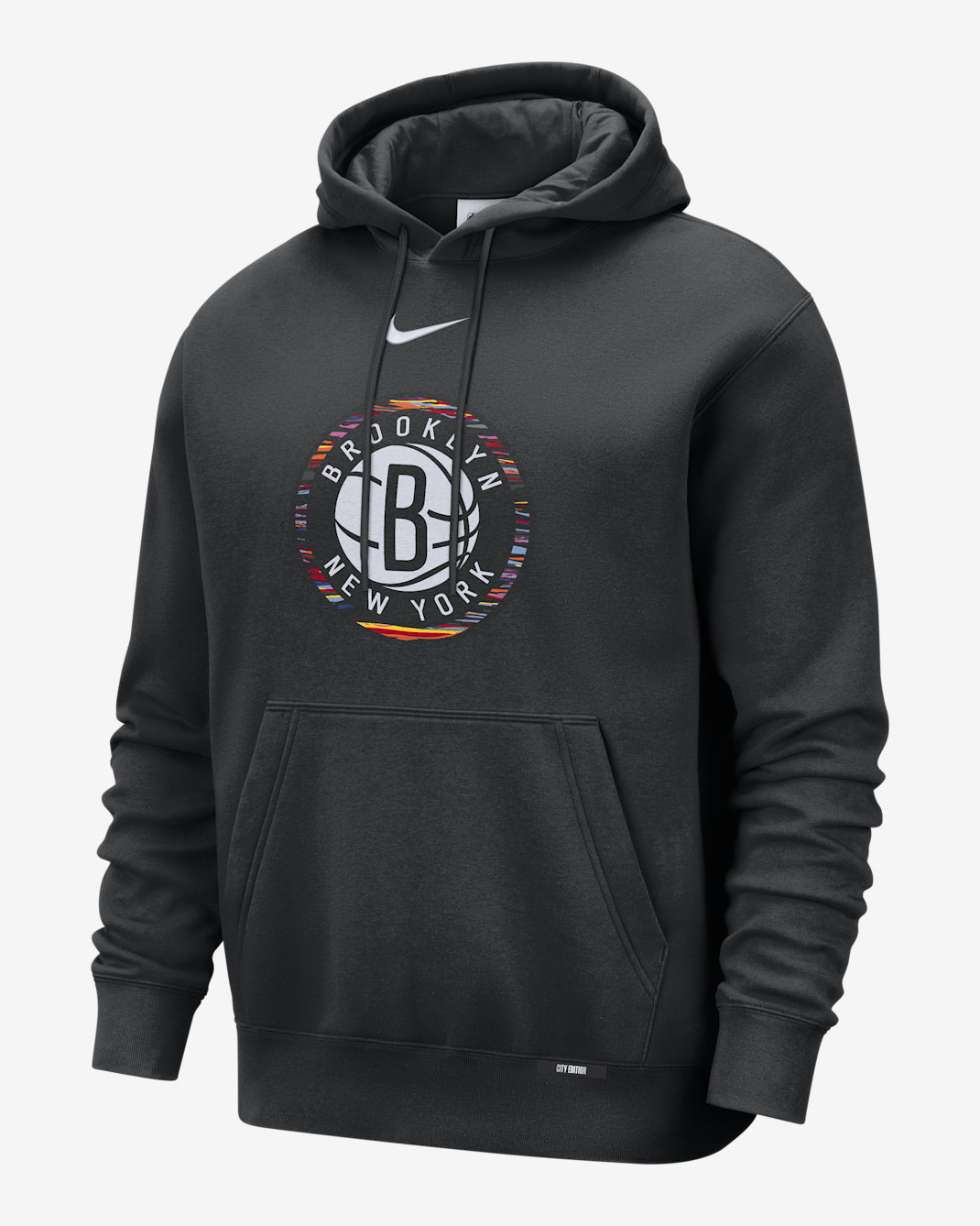 Brooklyn Nets City Edition Men's Nike Club Hoodie - Black