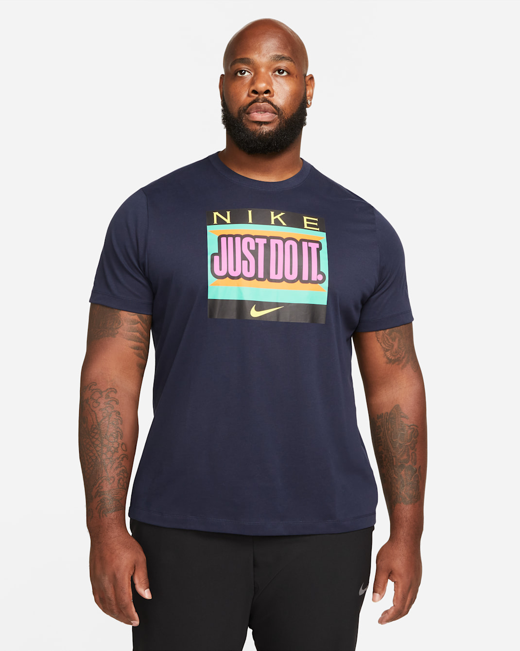เสื้อยืดเทรนนิ่งผู้ชาย Nike Dri-FIT - Obsidian