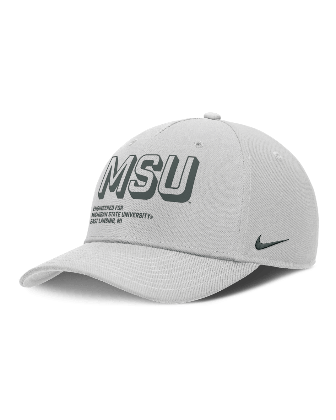 Gorra universitaria Nike ajustable para hombre Michigan State On-Field Primetime Rise - Gris