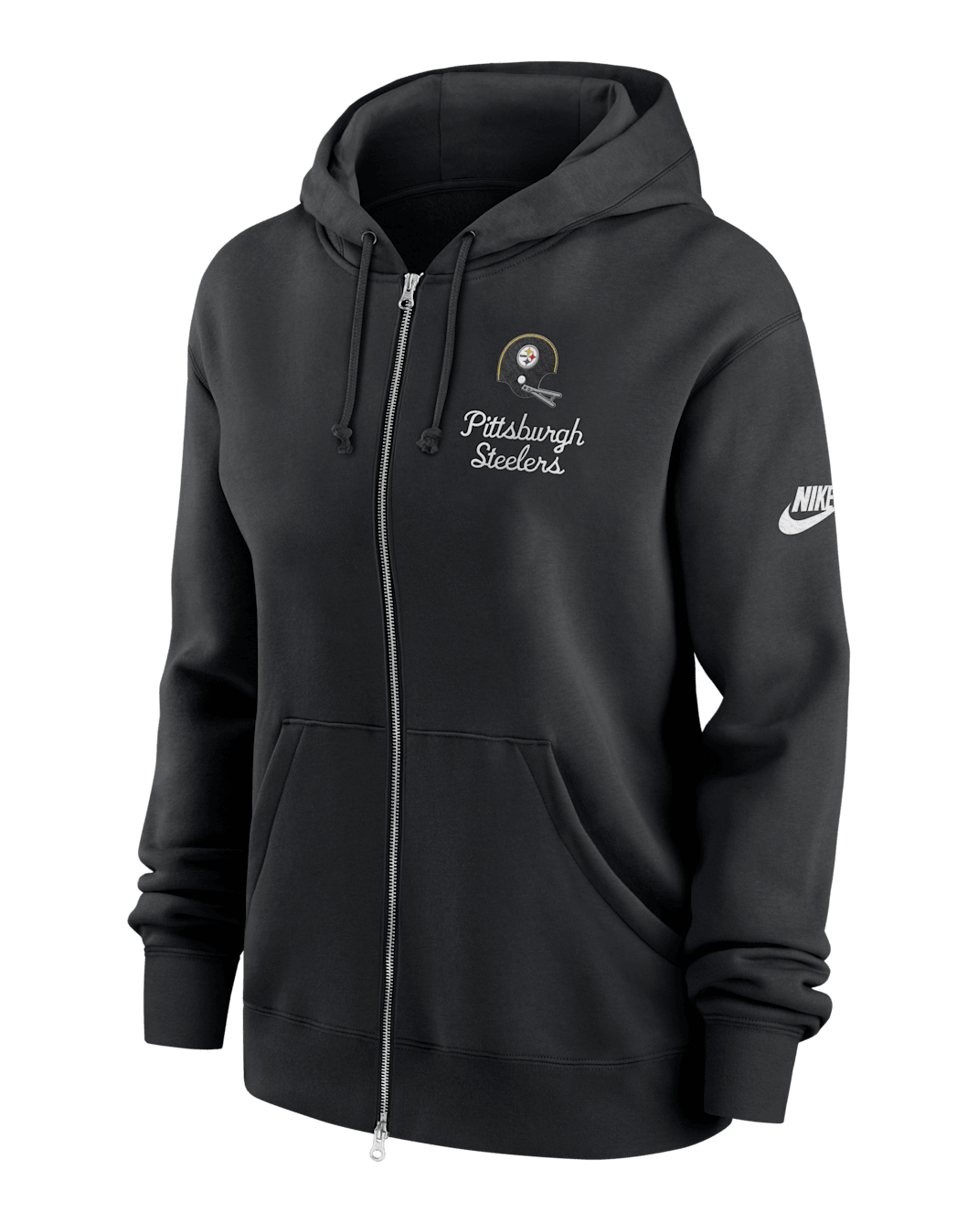 Pittsburgh Steelers Phoenix Rewind Women's Nike NFL Full-Zip Hoodie - Black