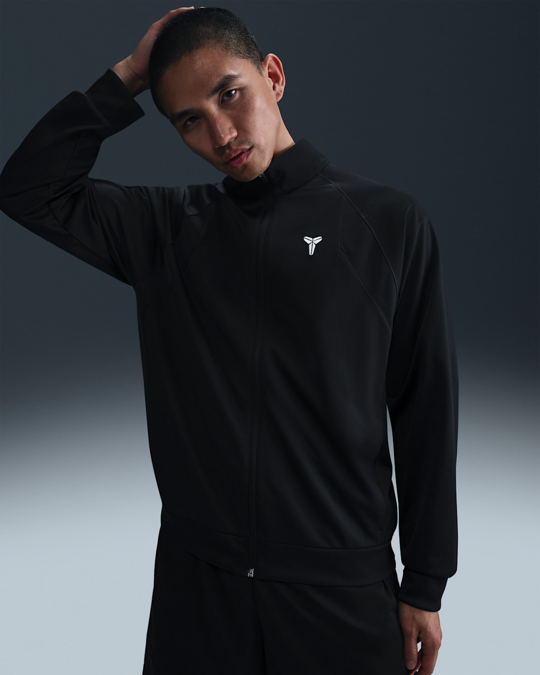 코비 드라이 핏 니트 재킷 - 블랙/블랙/화이트