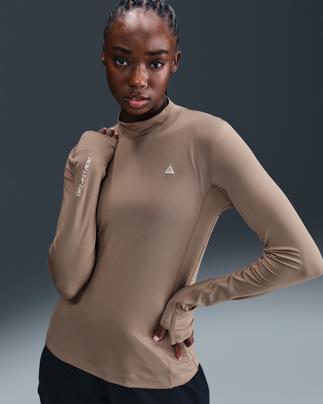 Nike ACG "Goat Rocks" Women's Dri-FIT ADV Long-Sleeve Top - Mink Brown/Summit White