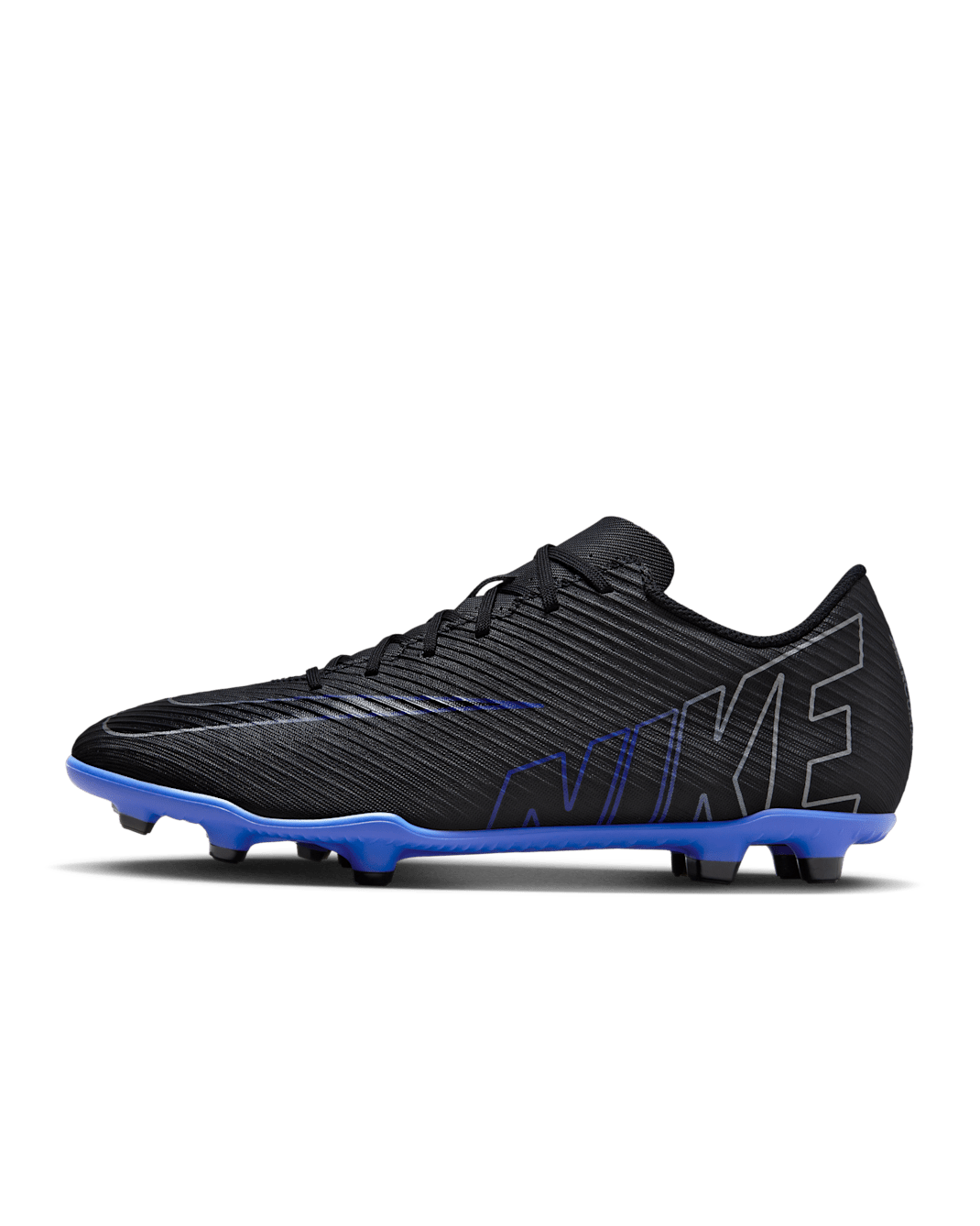 Nike Mercurial Vapor 15 Club Multi-Ground Low-Top Football Boot - Black/Hyper Royal/Chrome