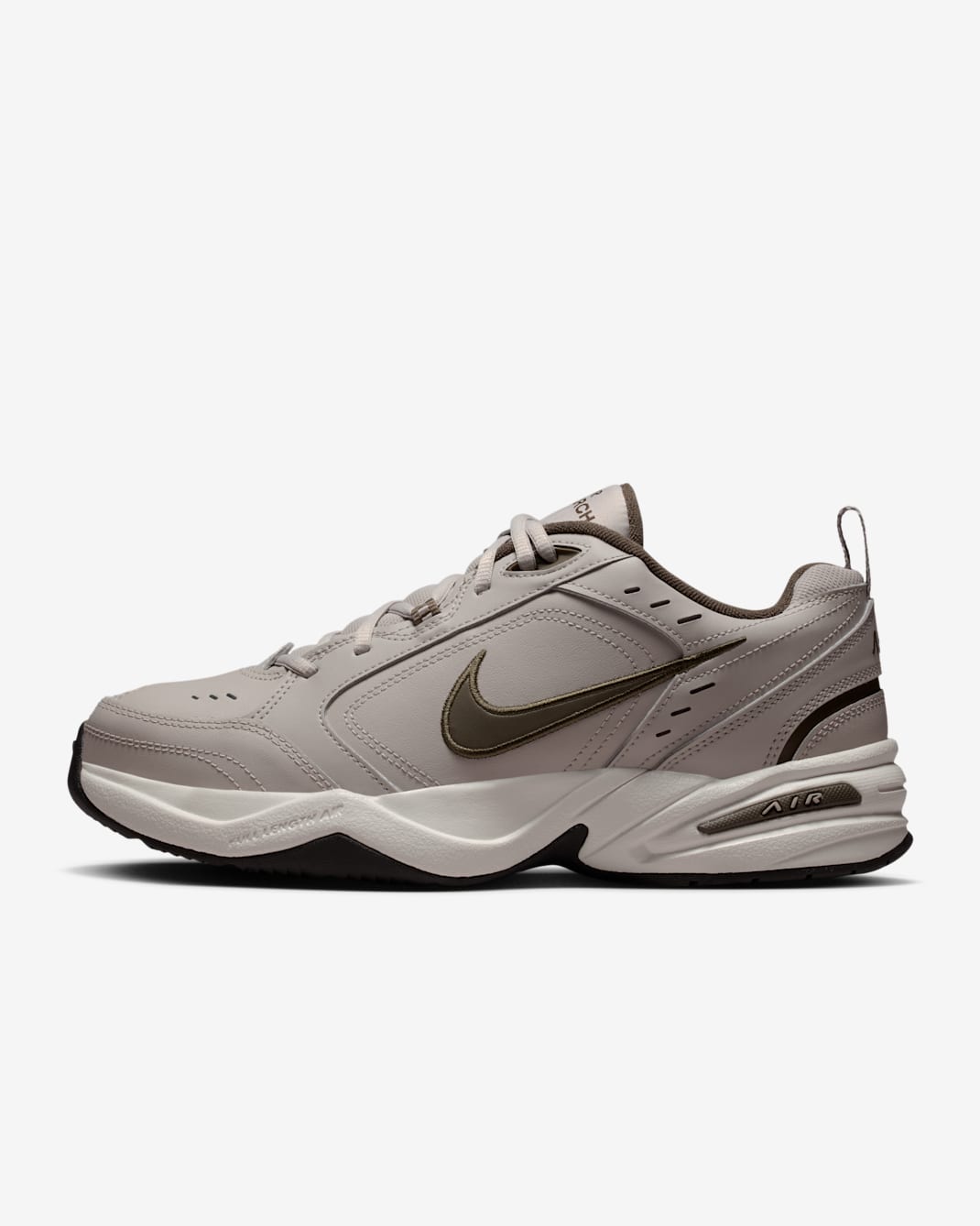 Nike Air Monarch IV Men's Workout Shoes - Moon Particle/Black/Dark Hazel
