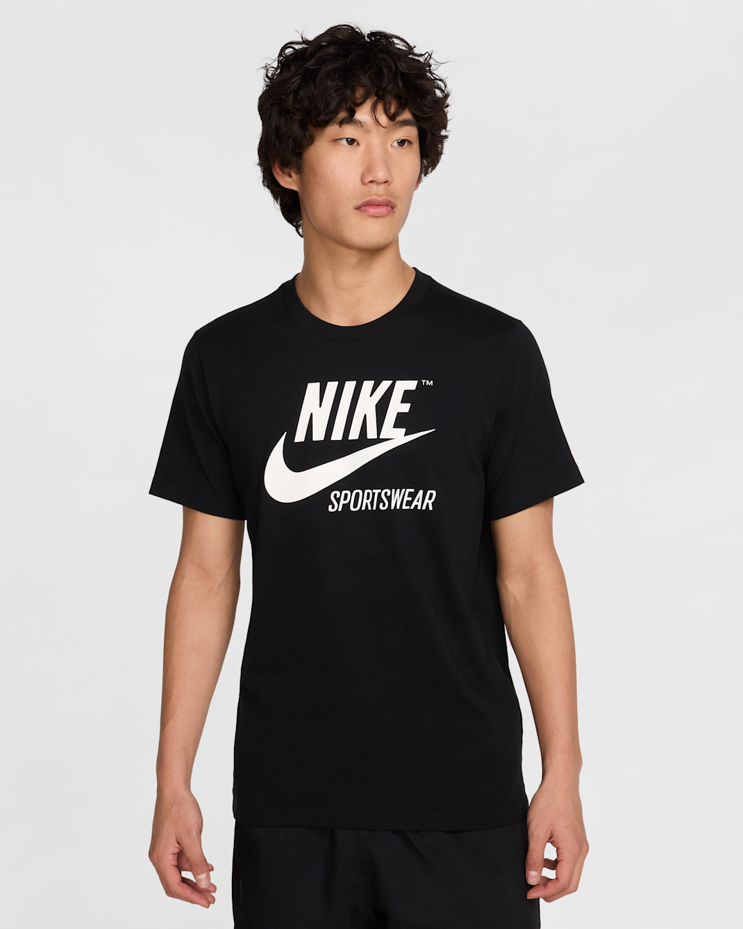 ナイキ スポーツウェア メンズ Tシャツ - ブラック/ホワイト