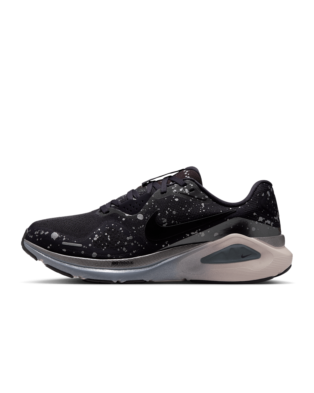 Tenis de correr en pavimento para mujer Nike Structure 26 SE - Morado cueva/Gris oscuro metálico/Rojo sedimento/Negro