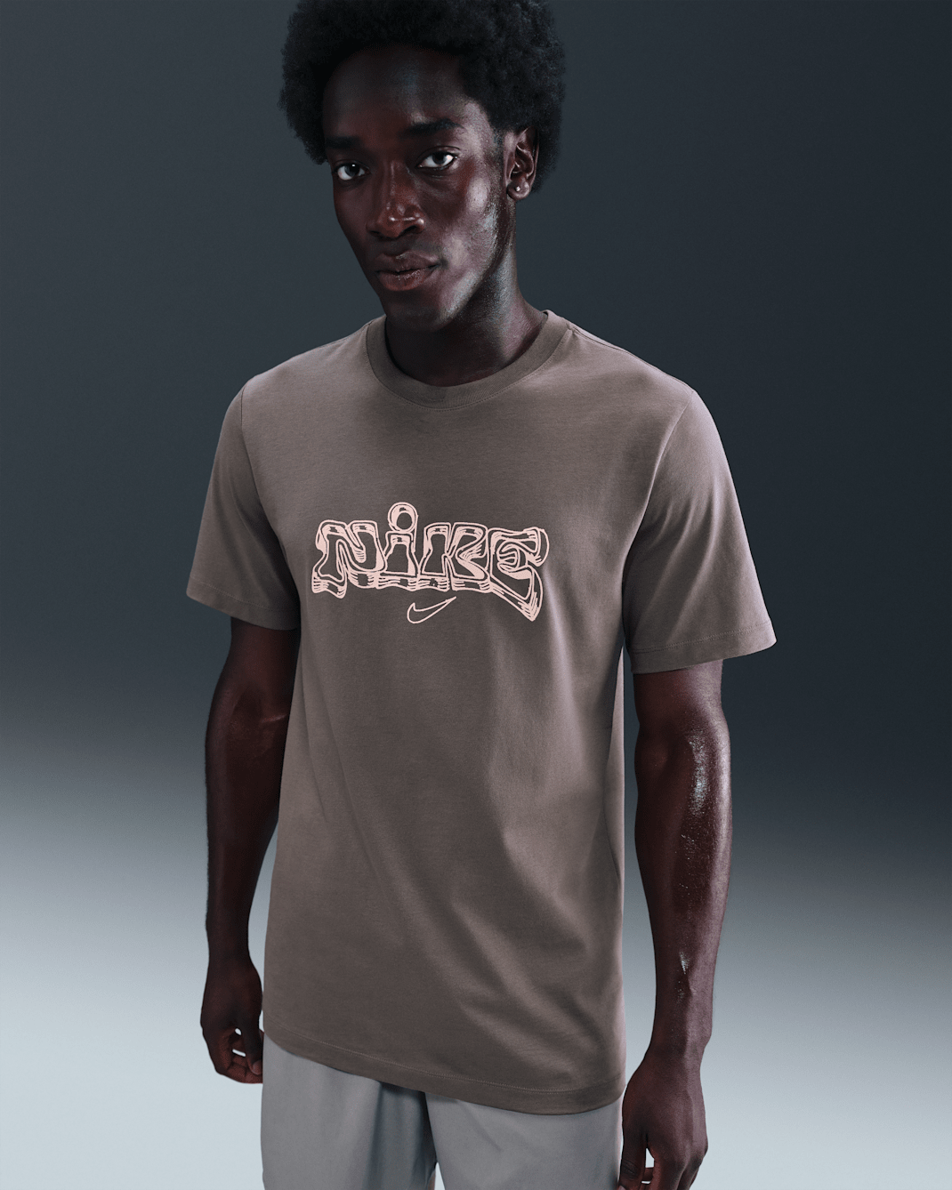 Playera para hombre Nike - Cueva/Coral lavado