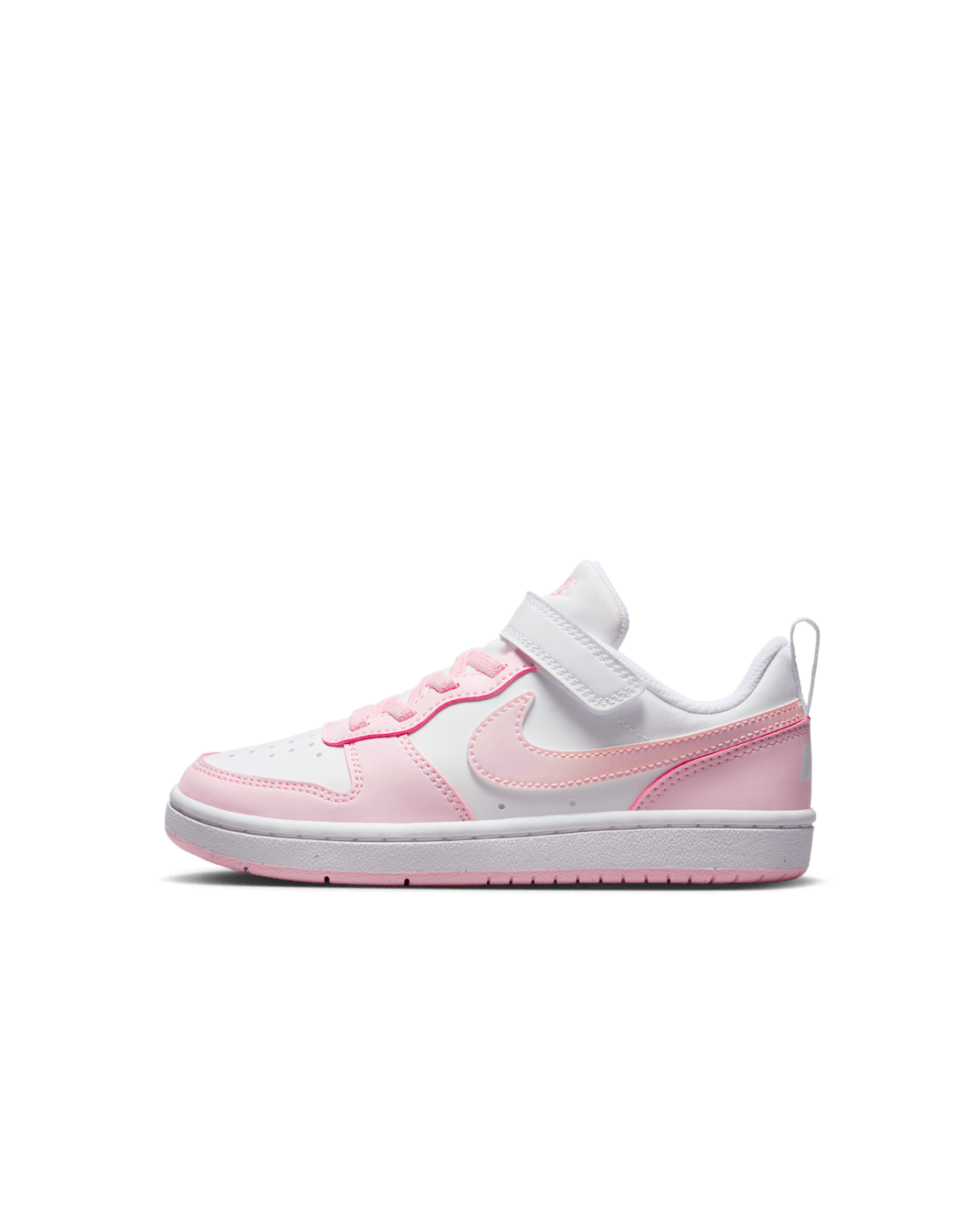 Chaussure Nike Court Borough Low Recraft pour enfant - Blanc/Pink Foam